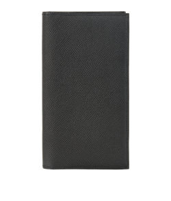 Hermes MC2 Fleming Wallet, Leather, Black, MIF, B, 3*